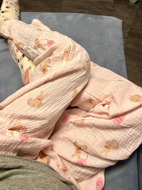 Little Rabbit pure cotton double-layer gauze baby cotton pajamas home pants loose and comfort trousers spring and autumn section thin women summer