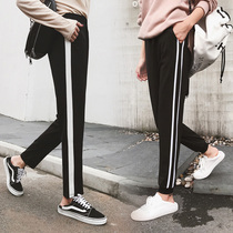 hiphop pants sweatpants Female student Korean version loose and wild casual fashion female Hong Kong style Harajuku bfulzzang