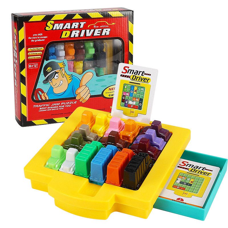 Car Huarong Road rush hour 80 levels logic puzzle board game puzzle thinking space training toys
