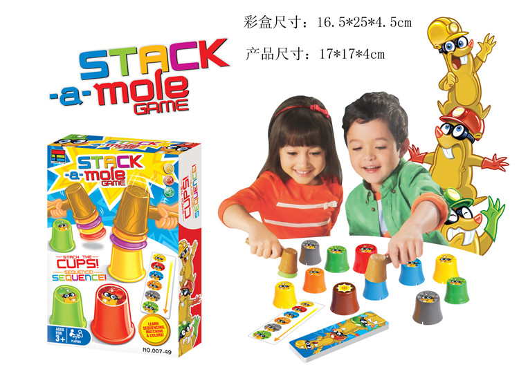 educational toys whack-a-mole marmot stack a mole game parent-child interactive game