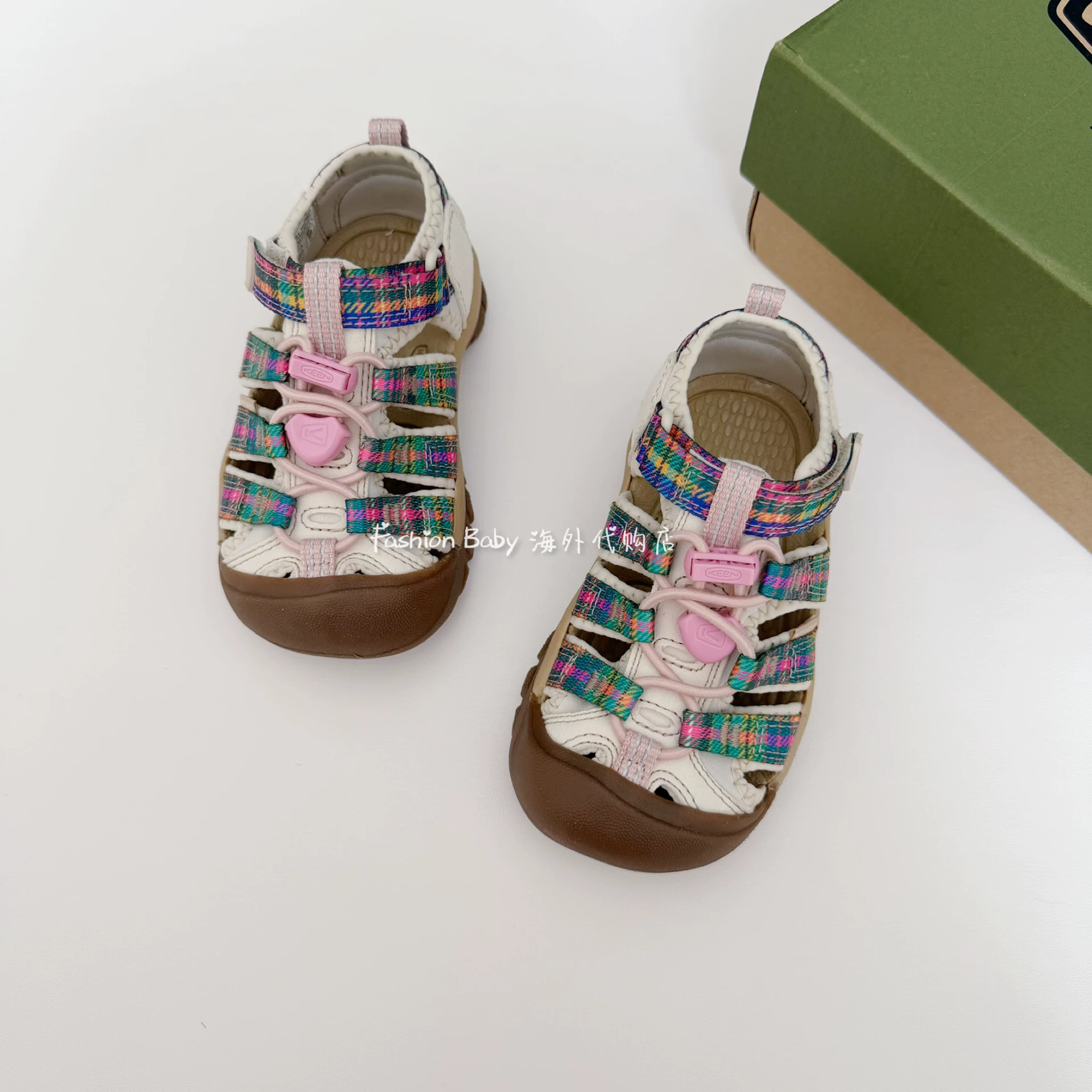 Детские японские импортируемые быстросохнущие нескользящие сандалии KEEN, семейный стиль