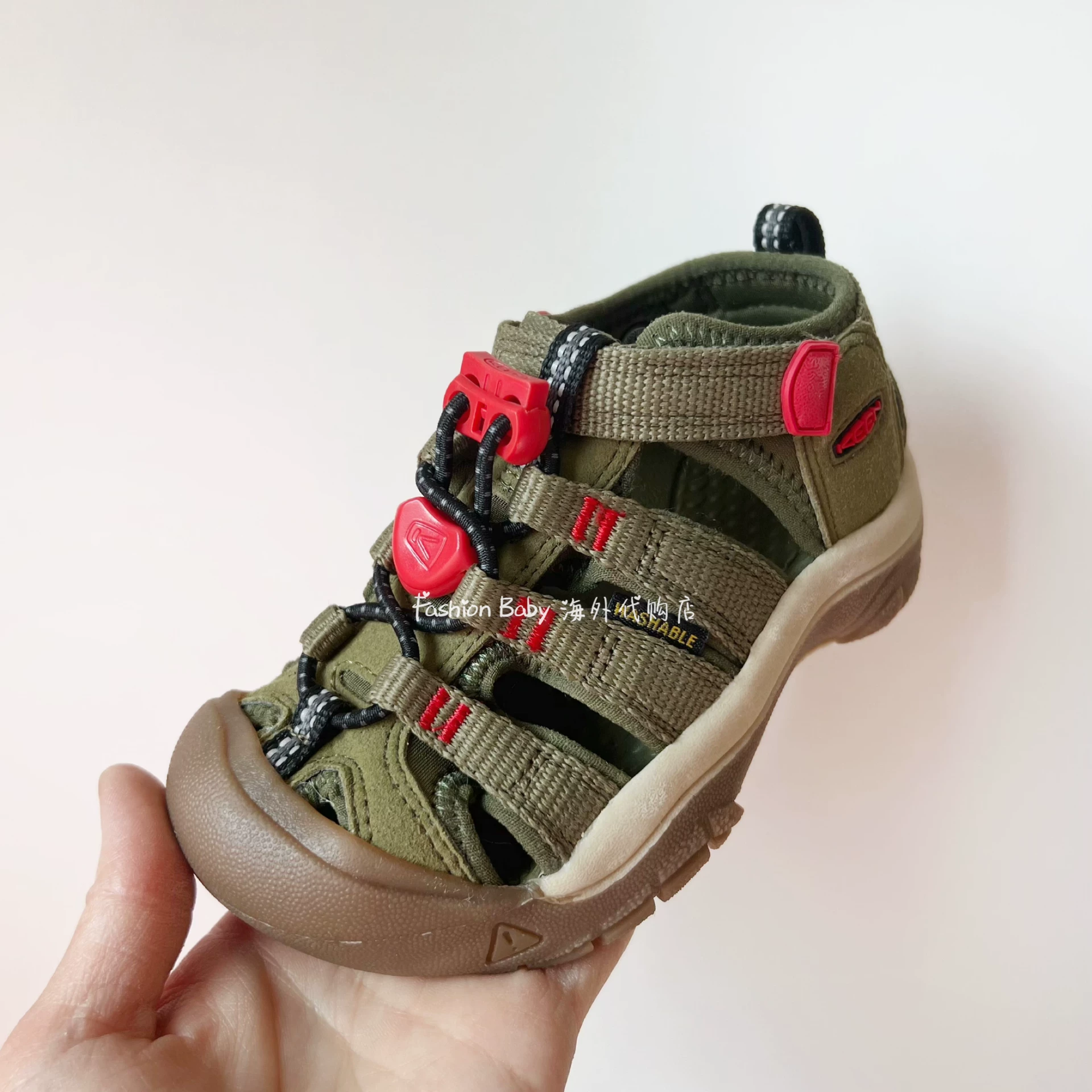 Детские японские импортируемые быстросохнущие нескользящие сандалии KEEN, семейный стиль