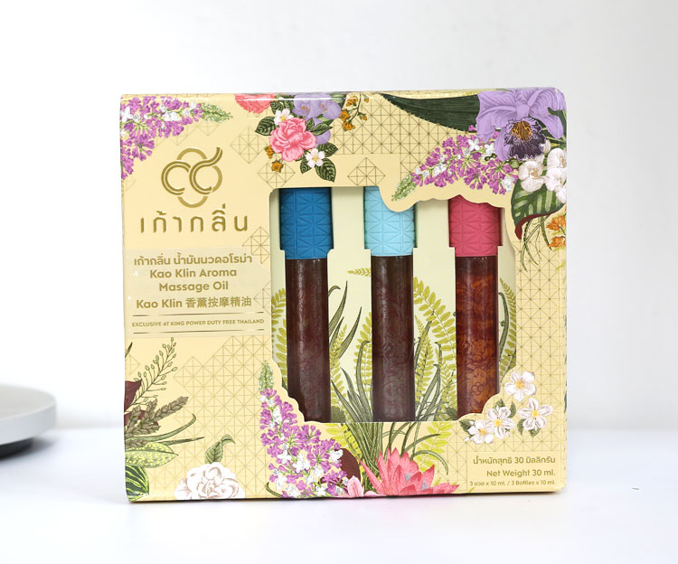 Thái Lan KaoKlin chính hãng Dầu thơm trị liệu dầu thơm Nine Vanilla Con lăn làm mới đầu dầu massage - Tinh dầu điều trị tinh dầu cam