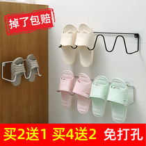 Bathroom trailer rack-free toilet toilet door rear drain shoe rack wall-mounted storage rack artifact