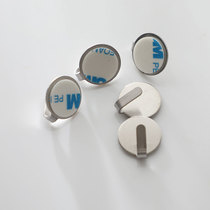 10-piece stainless steel small sticky hook Strong load-bearing special small metal hook Mini incognito paste round hook