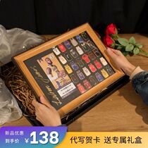 Kobe James souvenir hand-made bracelet basketball surrounding signature jersey badge photo frame birthday gift boy