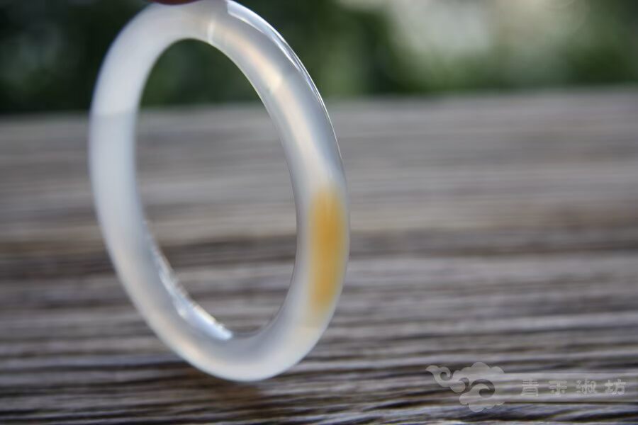 青 禾 bracelet Vòng đeo tay mã não tự nhiên {} Vòng đeo tay tròn chalcedony cổ điển mới vòng tay gỗ trầm hương