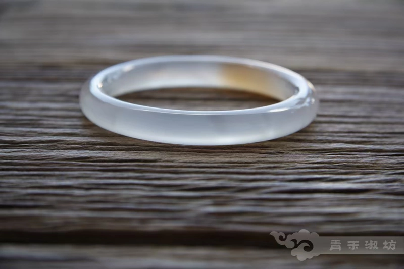 青 禾 bracelet Vòng đeo tay mã não tự nhiên {} Vòng đeo tay tròn chalcedony cổ điển mới