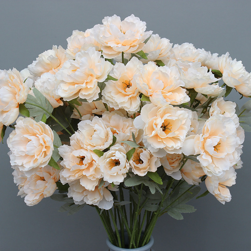 Simulation Flowers Hibiscus HIGH-END FLOWER BOUQUET WEDDING CELEBRATION SILK FLOWERS RED CHAMPAGNE ENSEMBLE FLORAL WEDDING HALL DECORATIVE FLORAL MATERIAL FLOWER ARRANGEMENT-TAOBAO