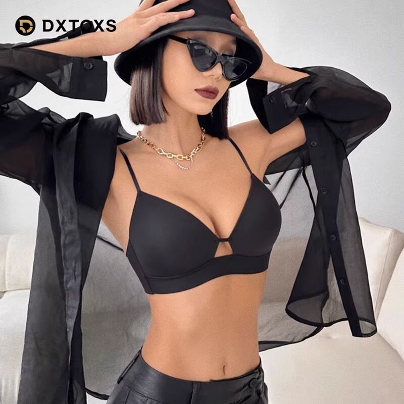Victoria's Secret Thin Strap Bra for Women, Summer Thin Style, Minimizes Large Bust, Gathers and Shapes, Seamless, Beautiful Back, Wireless Bra