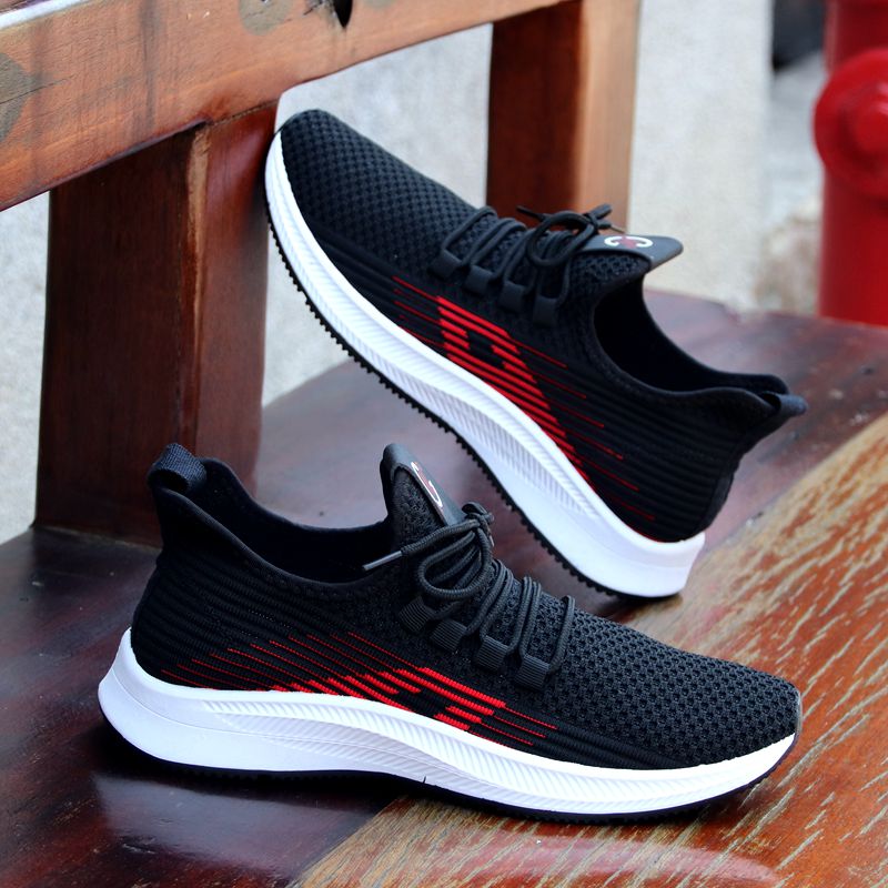 Hong Kong Tide Card 2020 New Breathable Mesh Shoes Students White Sneakers Casual Running Shoes One Foot Pedaling Shoes