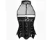 New châu Âu thắt lưng cơ thể vest corset phối cảnh PVC quần da sáng màu Quần lót corset gothic 1050 đồ lót đẹp Corset