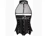 New châu Âu thắt lưng cơ thể vest corset phối cảnh PVC quần da sáng màu Quần lót corset gothic 1050 đồ lót đẹp