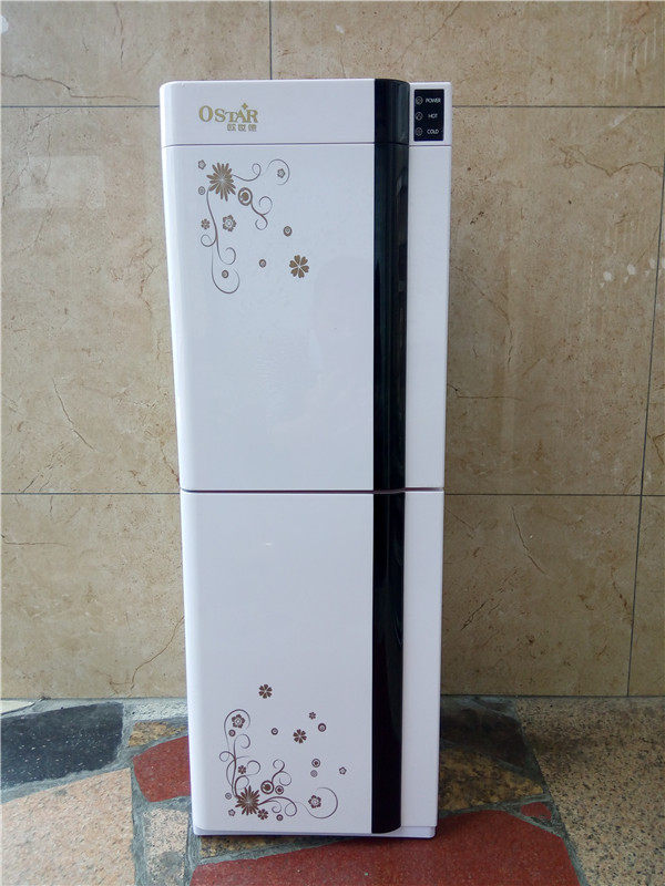 Euroside Deluxe Double Vertical Pipeline Machine New printed iron skin thickness hot hot water drinking machine