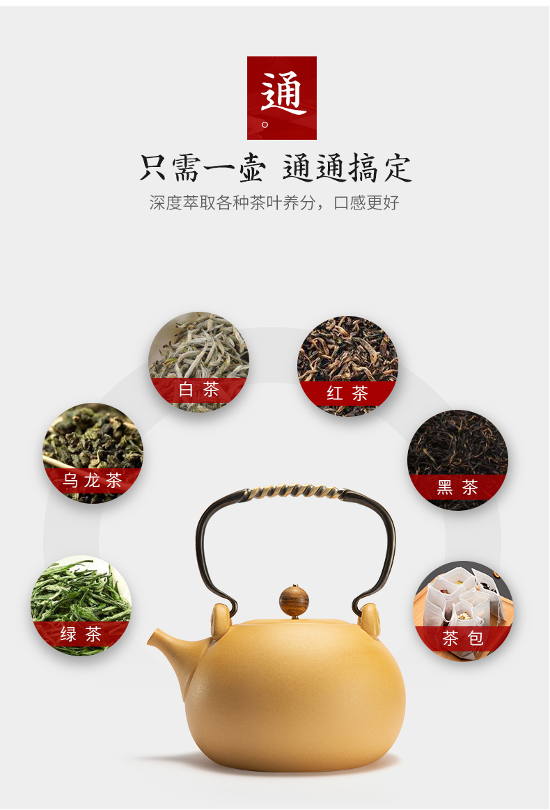 Electric TaoLu tea stove pot boiling tea stove heating office ceramic teapot open piece of boiled tea set automatic