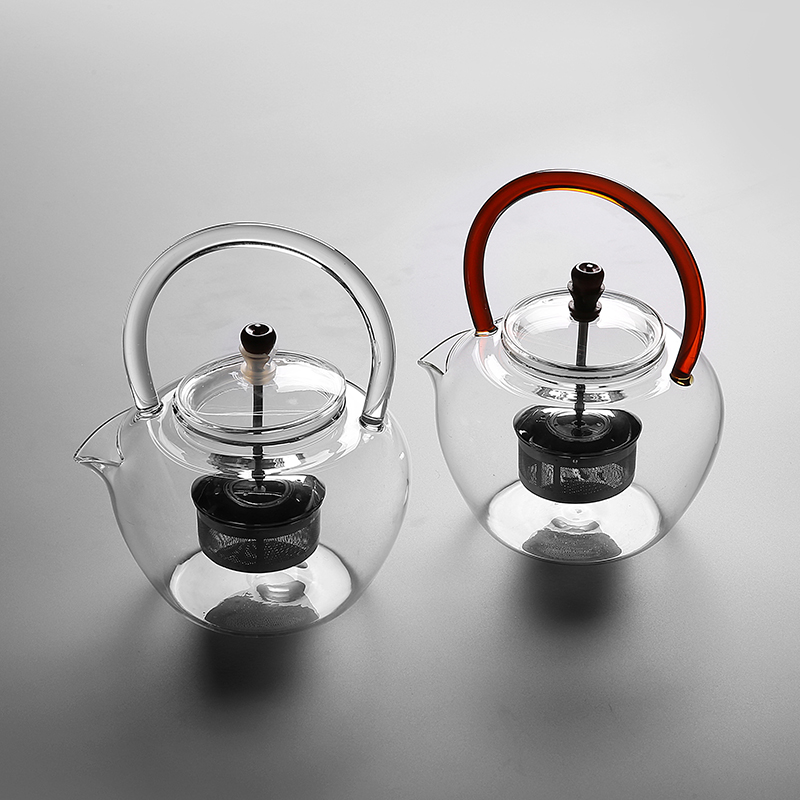 Electric TaoLu boiled tea, transparent glass, high - temperature heating filtering to burn the teapot tea boiled tea, small tea stove cooking