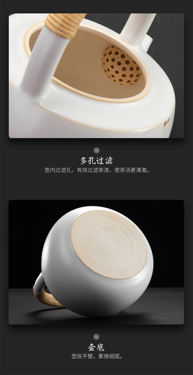 Tea stove electric TaoLu boiled Tea stove suit make Tea kettle home cooked this teapot to open the slice soda glaze ceramic POTS of Tea