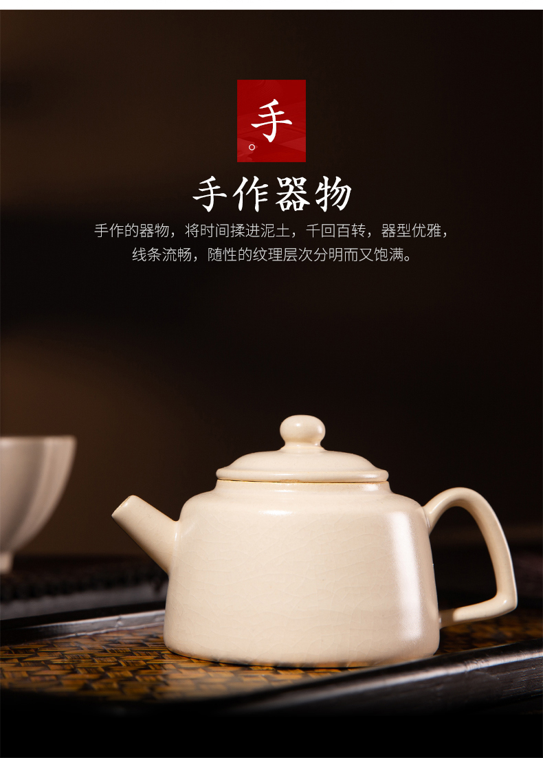 Jingdezhen mini ceramic POTS white clay pot plant ash single pot dedicated open tea service manual for its ehrs teapot