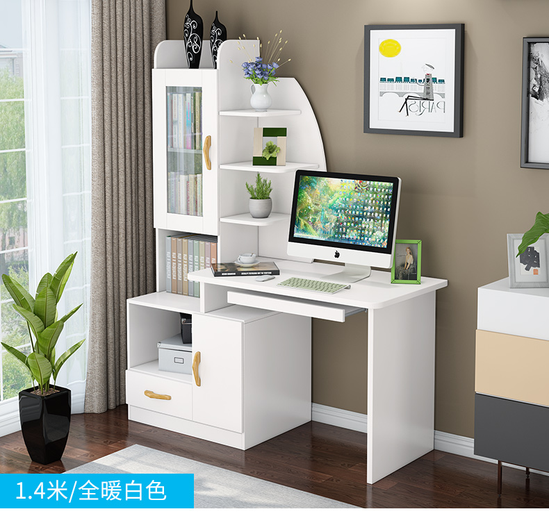 Bàn máy tính để bàn đơn giản tủ sách hiện đại bàn một bàn nhà bàn phòng ngủ bàn học sinh bàn viết - Bàn bàn de máy tính cây