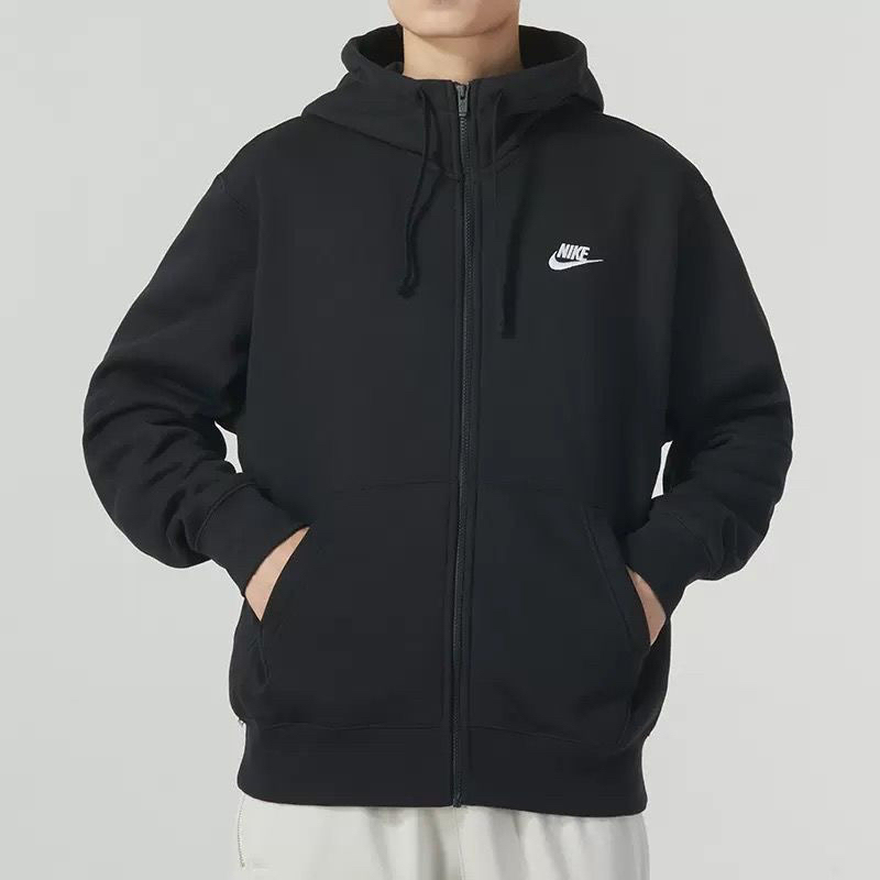Nike/Nike Men's Hoodie Sweatshirt French-Style Cardigan Jacket with Zipper, Comfortable and Soft Bv2649-010 Nike/Nike Men's Hoodie Sweatshirt French-Style Cardigan Jacket with Zipper, Comfortable and Soft Bv2649-010