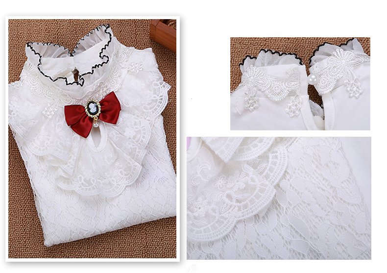 Chemise fille à manche longue - Ref 2084573 Image 11
