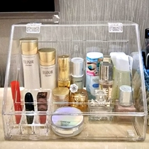 Desktop dressing table perfume box transparent dustproof cosmetics storage box skin care products lipstick storage rack