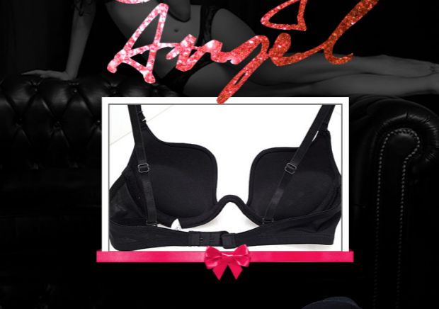 Sexy một mảnh liền mạch cám dỗ sâu V bra set băng lụa ngực nhỏ thu thập đồ lót vô hình năm nay thoáng khí áo ngực nữ
