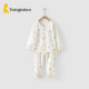 童泰四季常规款婴儿纯棉长袖无骨内衣裤女宝宝男孩子秋衣秋裤套装
