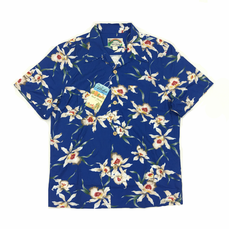 Bob Dong "Cloud Fairy" Lily Aloha Hawaii Hawaiian Short-Sleeved Shirt Men's Floral Shirt Bob Dong "Cloud Fairy" Lily Aloha Hawaii Hawaiian Short-Sleeved Shirt Men's Floral Shirt
