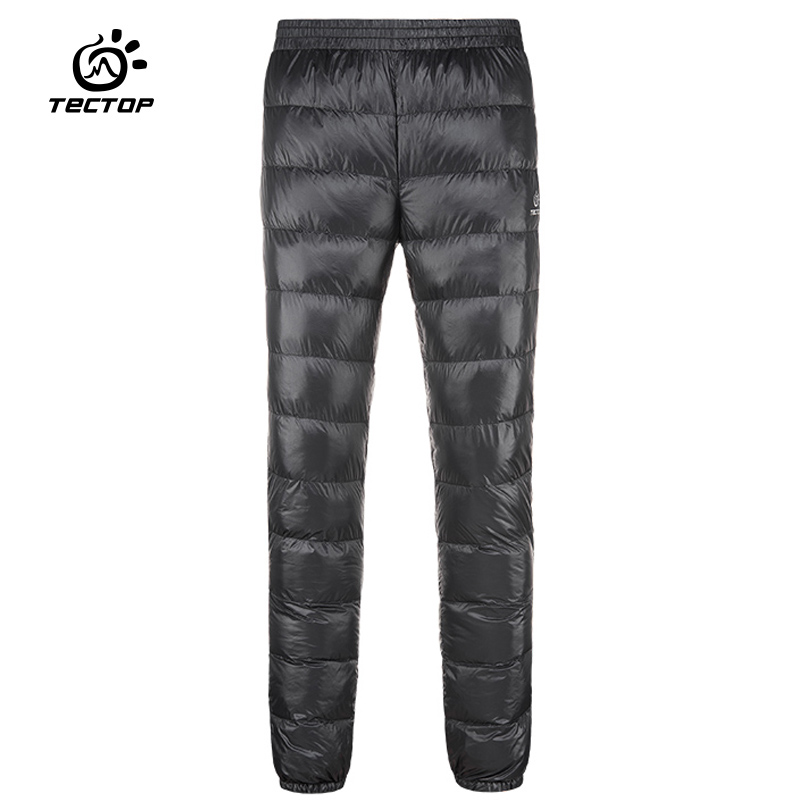 Outdoor down trousers male and female autumn winter windproof and warm pants anti-snow and rain-proof super light and white duck down down mountaineering pants-Taobao