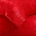 Full cotton satin jacquard đôi dài gối 1,2 cotton cưới đỏ 1,5 cặp gối gói 1,8 m