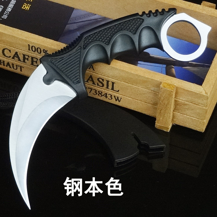 Sói Wu Jing vuốt dao ngoài trời dao thẳng saber sống sót dao vuốt tự vệ cung cấp cạnh sắc với dao nhỏ - Công cụ Knift / công cụ đa mục đích dao gấp đa năng