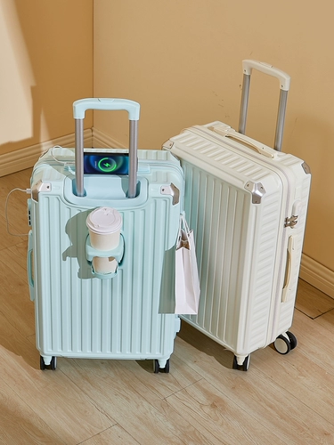 Свежий универсальный вместительный и большой чемодан, в корейском стиле