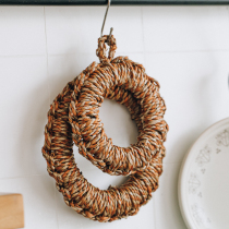 Tree Can Round Water Grass Heat Insulation Mat Table Mat High Temperature Resistant Home Pan Mat Casserole Anti-Burn Mat Sun Style Dish Bowl Mat