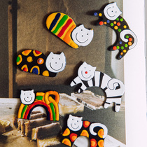 Tree Can Prague Cat Fridge Stick Cute Hand-painted Cartoon Magnet Sticker Personality Creative Magnetic Sticker Home Decoration