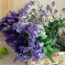 Classic simulation flower fake flower side bar potted flower Provence ten lavender silk flower simulation flower decorative flower