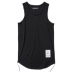 Xu hướng đường phố SQUD cũ phá cách hem đáy quần cotton màu rắn nam và nữ cơ sở vest dài - Áo vest cotton Áo vest cotton