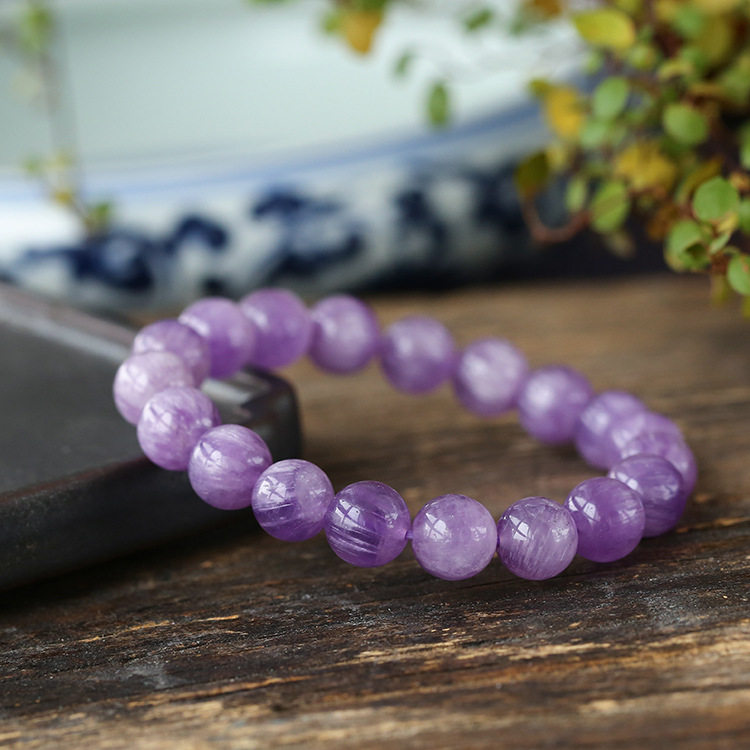 Natural lavender amethyst hand chain women's single circle light amethyst hand string jewelry transfer