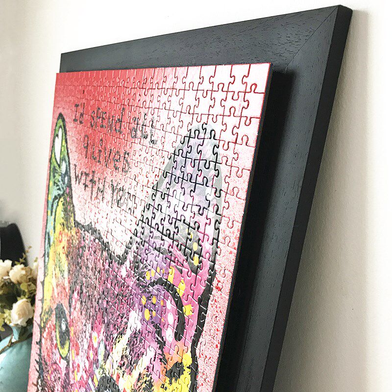 1000 piece puzzle box simple puzzle frame 15002000 piece frame Renoir three-dimensional floating frame puzzle picture frame