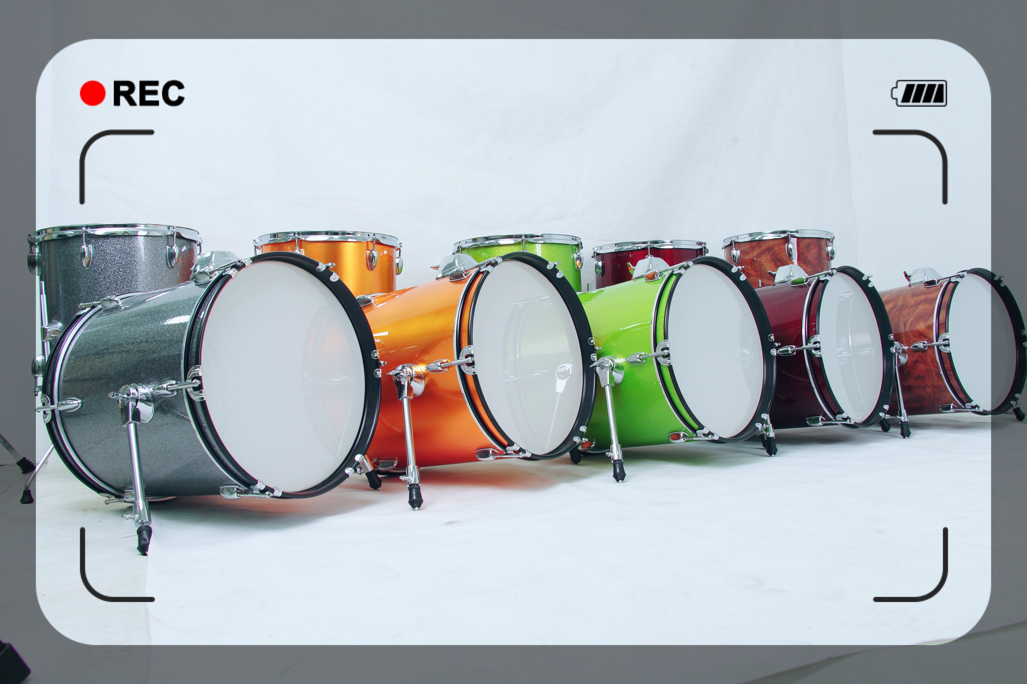 Rack drum bottom drum bass drum bass drum drum 18 inch 20 inch 22 inch pressure ring the same color buy and send bull head rack