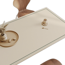 High-end modern simple leather tablecloth waterproof and oil-proof no-wash anti-scalding and heat-resistant rectangular dining table coffee table mat
