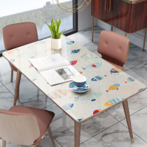 Nordic table cloth waterproof and oil-free anti-burn pvc thick plastic table tea table cushion rectangular home desk