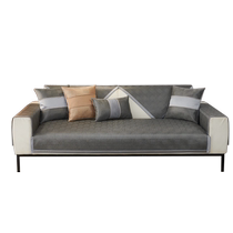 Summer ice silk sofa cushion summer mat seat cushion light luxury high-end non-slip leather sofa cover cover cloth cushion