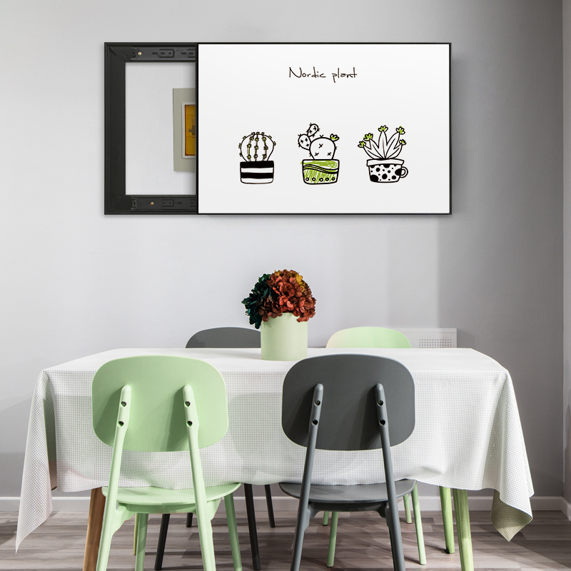 Electric Meter Box Decoration Painting Free Punch Modern Minima Distribution Box Nordic Living Room Dining Room Total Switch Electric Box Shelter