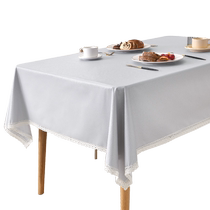 Modern simple pvc imitation cotton and linen tablecloth waterproof and oil-proof no-wash anti-scalding dining table coffee table tablecloth plastic table mat E