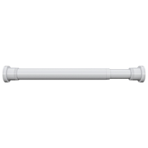 Curtain rod white buckle punch-free style thickening a whole curtain telescopic rod upgrade without punching installation