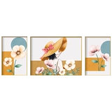 Гостиная декоративная живопись легкая роскошная атмосферная диван фоновая стена настенные картины