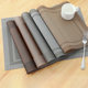 Modern simple PVC insulation mat dining table mat Western food mat anti-scalding insulated bowl mat waterproof tablecloth plate mat
