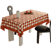 New year red table cloth free of washing waterproof and anti-oil atmosphere Feel Terrace Cloth for Chinese New Years tea table cloth light extravagant and advanced