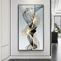 Aisle entrance to the family Xuanguan Decorative Painting Introductory Hallway Mural Brief Modern Light Extravagant Vertical Version Hung Painting Feng Shui Painting Wall Painting